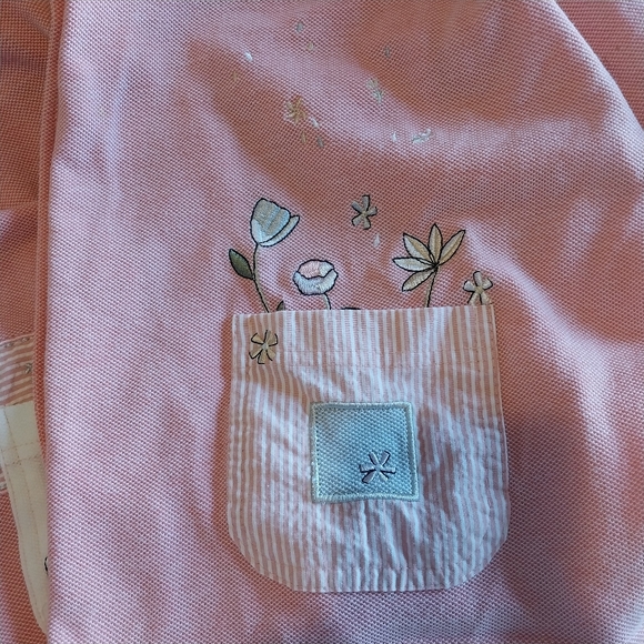 Vintage Koret Size Large Pink Spring Flowers Embroidered Cottagecore Cardigan - Picture 11 of 13